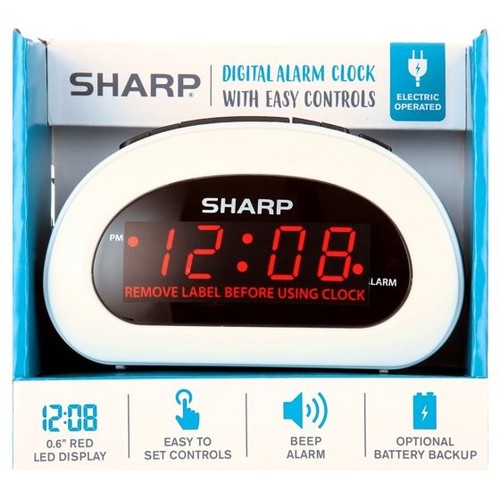 Digital alarm clock - clock,, cloud