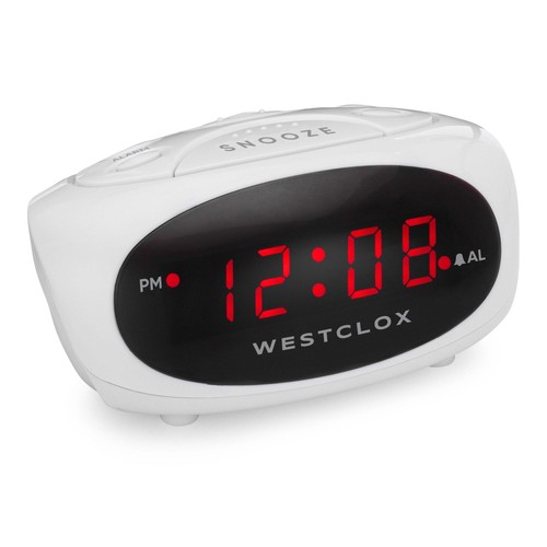 Westclox white digital - westclox, led
