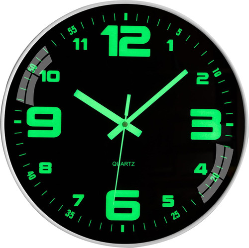 Wall clock glow - clock, dark