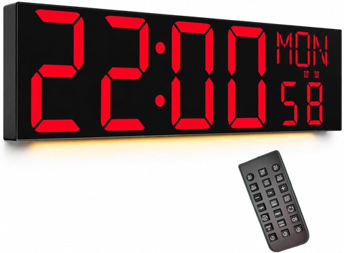 Giant digital wall clock - digital,