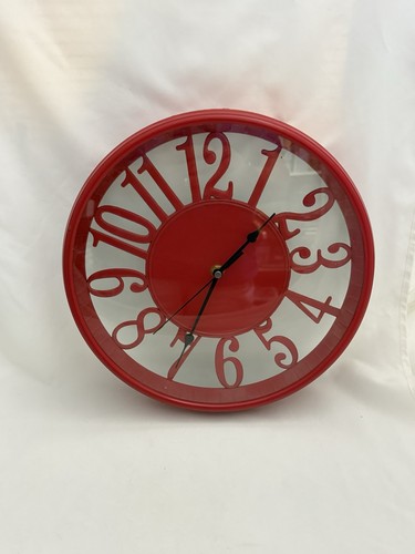 Round red analog - round,